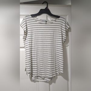 Women's Green Envelope Striped Shirt